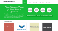 Desktop Screenshot of contentwriternepal.com